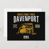 Carte Postale Davenport (Devant / Derrière)