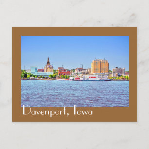 Carte Postale Davenport, Iowa, États-Unis