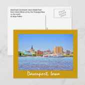 Carte Postale Davenport, Iowa, États-Unis (Devant / Derrière)