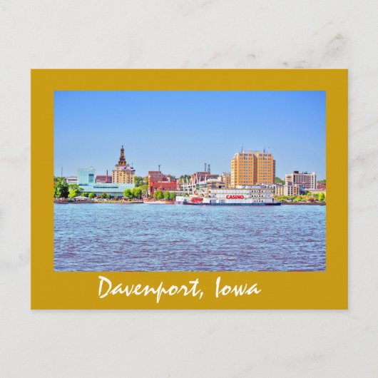 Carte Postale Davenport, Iowa, États-Unis (Devant)