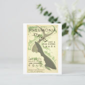 Carte postale d'avertissement de pneumonie (Debout devant)
