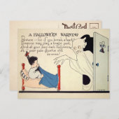 Carte postale d'avertissement d'Halloween Déplaisa (Devant / Derrière)