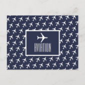 Carte postale d'aviation Pilote d'avion blanc funk (Devant)