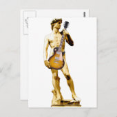 Carte Postale David avec la guitare (Devant / Derrière)