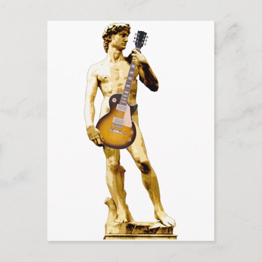 Carte Postale David avec la guitare (Devant)