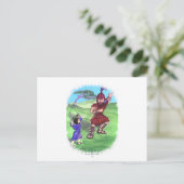 CARTE POSTALE DAVID ET GOLIATH (Debout devant)