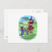 CARTE POSTALE DAVID ET GOLIATH (Devant / Derrière)