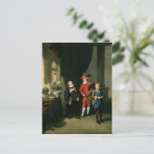 Carte Postale David Garrick avec William Burton et John (Debout devant)