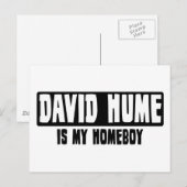 Carte Postale David Hume est mon garçon (Devant / Derrière)