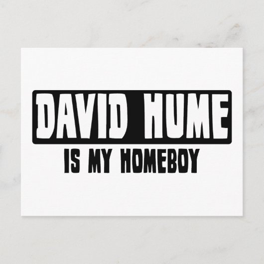 Carte Postale David Hume est mon garçon (Devant)