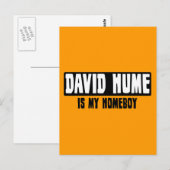 Carte Postale David Hume est mon garçon (Devant / Derrière)