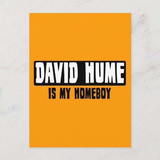 Carte Postale David Hume est mon garçon (Devant)