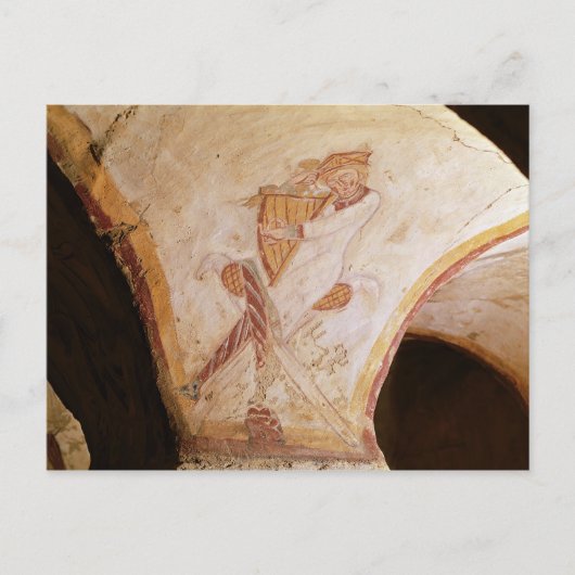 Carte Postale David jouant sur l'harpe (Devant)