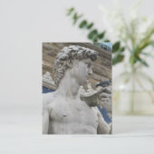 Carte Postale David Statue Michelangelo en Italie (Debout devant)