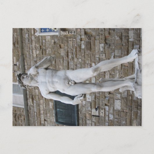Carte Postale David sur la Piazza della Signoria, Florence (Devant)