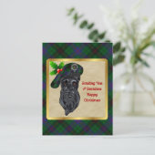 Carte Postale Davidson Clan Badge & Tartan Christmas Postcard (Debout devant)