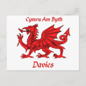 Carte Postale Davies Welsh Dragon (Devant)