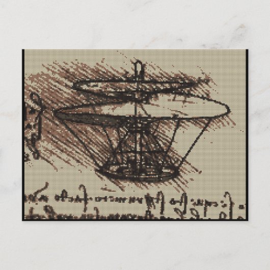 CARTE POSTALE DAVINCI HELO (Devant)