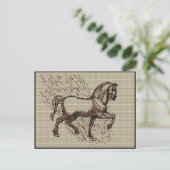 CARTE POSTALE DAVINCI HORSE (Debout devant)