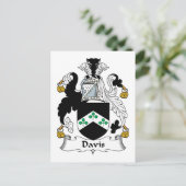 Carte Postale Davis Family Crest (Debout devant)