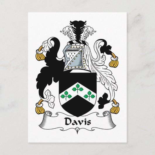 Carte Postale Davis Family Crest (Devant)