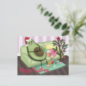 Carte postale d'avocat de Noël (Debout devant)