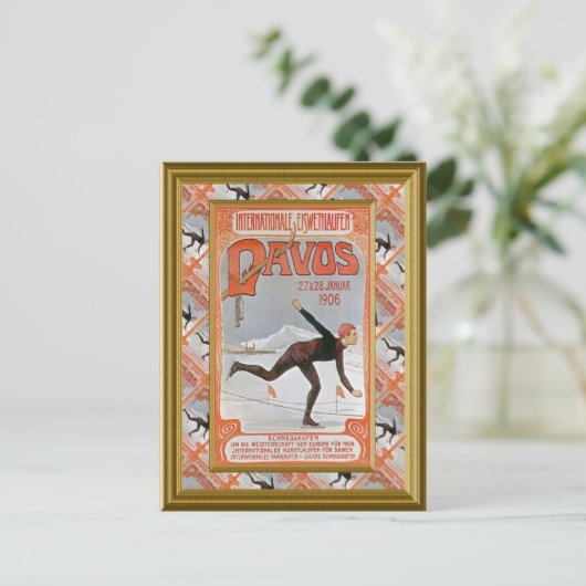 Carte Postale Davos 1906 (Debout devant)