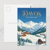 Carte Postale Davos, Suisse (Devant / Derrière)
