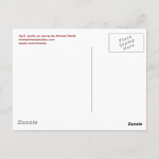 Carte postale d'avril (Dos)