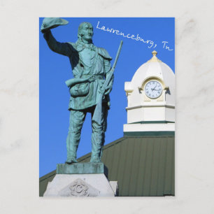 Carte Postale Davy Crockett Statue - Lawrenceburg, TN