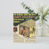 Carte Postale Davy Crockett Tente Playhouse (Debout devant)