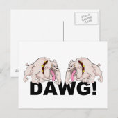 Carte postale DAWG !, personnaliser (Devant / Derrière)