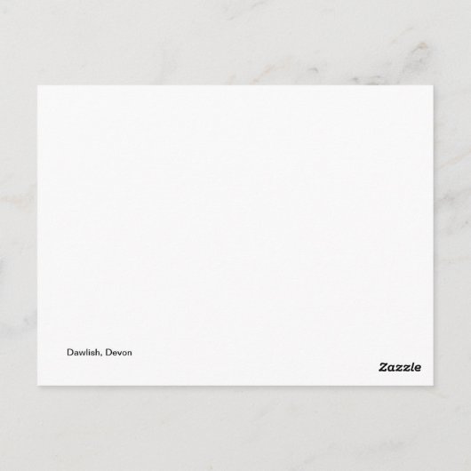 Carte Postale Dawlish, Devon (Dos)