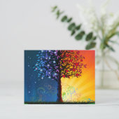 Carte Postale Day And Night Tree (Debout devant)