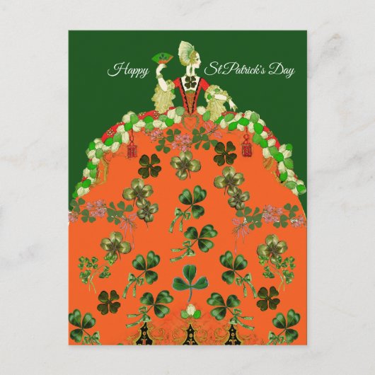 Carte Postale DAY ORANGE ET SHAMROCK St. Patricks (Devant)