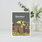 Carte Postale Dayak Borneo Kalimanta Indonesia Travel (Debout devant)