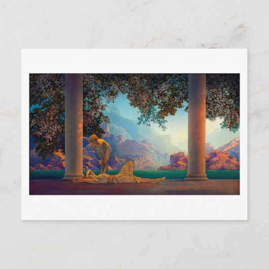 Carte postale DAYBREAK Maxfield Parrish 1922 ... 2 (Devant)
