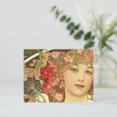 Carte Postale Daydream par Alphonse Mucha (Debout devant)