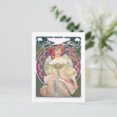 Carte Postale Daydream (printemps), Mucha (Debout devant)