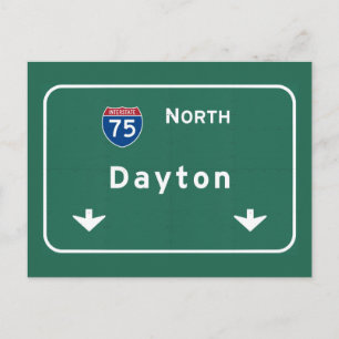 Carte Postale Dayton Ohio oh Autoroute Interstate Freeway :