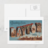 Carte Postale Dayton, OhioGrandes lettres ScènesDayton, OH (Devant / Derrière)