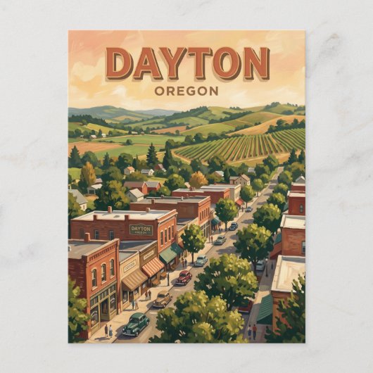 Carte Postale Dayton Oregon (Devant)