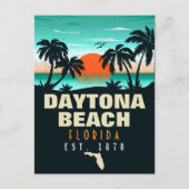 Carte Postale Daytona Beach Florida Retro Sunset Souvenirs (Devant)