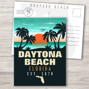 Carte Postale Daytona Beach Florida Retro Sunset Souvenirs