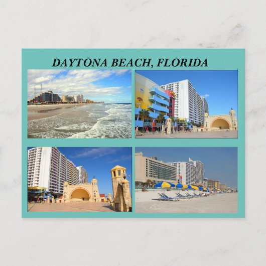 Carte Postale Daytona Beach Floride (Devant)