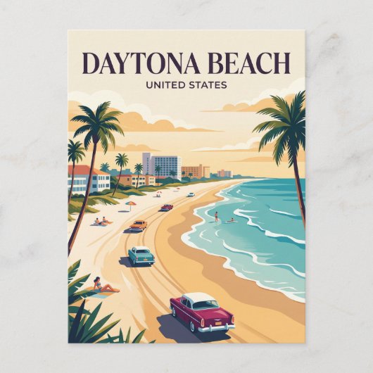 Carte Postale Daytona Beach Floride (Devant)