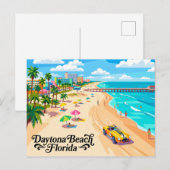 Carte Postale Daytona Beach Floride (Devant / Derrière)