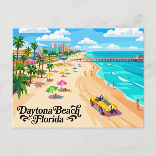 Carte Postale Daytona Beach Floride (Devant)