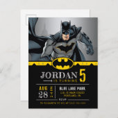 Carte Postale DC Comics - Batman | Tableau noir Joyeux Anniversa (Devant / Derrière)