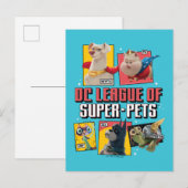 Carte Postale DC League of Super-Pets Character Panels (Devant / Derrière)